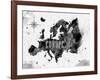 Ink Europe Map-anna42f-Framed Art Print