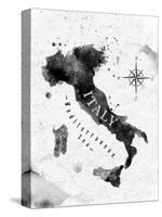 Ink Italy Map-anna42f-Stretched Canvas