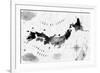 Ink Japan Map-anna42f-Framed Premium Giclee Print