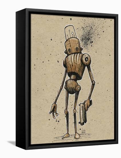 Ink Marker Bot Gunman-Craig Snodgrass-Framed Stretched Canvas