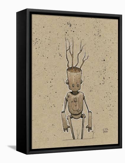 Ink Marker Bot Tree Bot-Craig Snodgrass-Framed Stretched Canvas