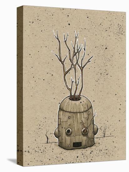Ink Marker Bot Tree Pot-Craig Snodgrass-Stretched Canvas