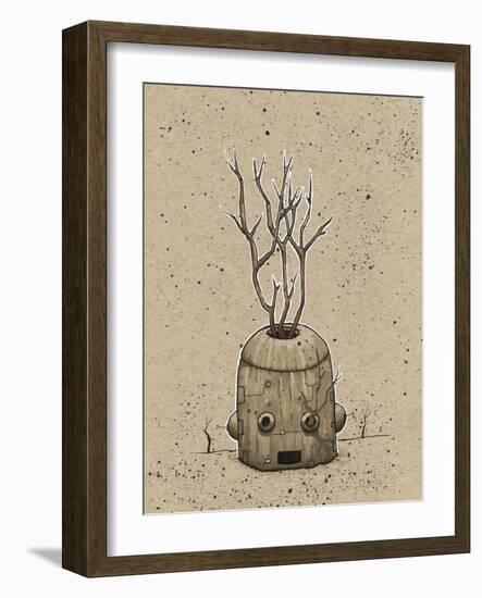 Ink Marker Bot Tree Pot-Craig Snodgrass-Framed Giclee Print