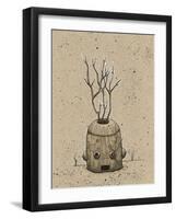 Ink Marker Bot Tree Pot-Craig Snodgrass-Framed Giclee Print