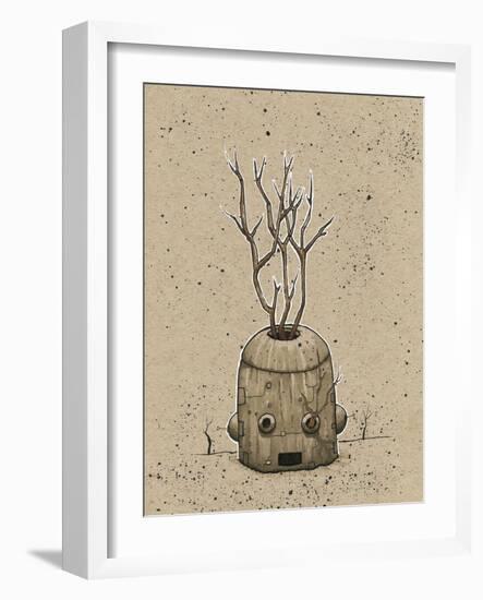 Ink Marker Bot Tree Pot-Craig Snodgrass-Framed Giclee Print