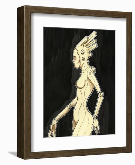 Ink Marker Scans Cyberbroad-Craig Snodgrass-Framed Giclee Print