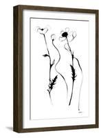 Ink Poppies-Shirley Novak-Framed Art Print