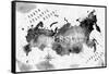 Ink Russia Map-anna42f-Framed Stretched Canvas