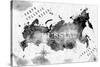 Ink Russia Map-anna42f-Stretched Canvas