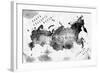 Ink Russia Map-anna42f-Framed Art Print