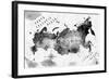 Ink Russia Map-anna42f-Framed Art Print