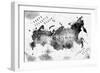 Ink Russia Map-anna42f-Framed Art Print