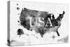 Ink United States Map-anna42f-Stretched Canvas