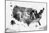 Ink United States Map-anna42f-Mounted Art Print