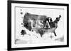 Ink United States Map-anna42f-Framed Premium Giclee Print