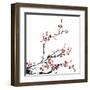 Ink Winter Sweet-baoyan-Framed Art Print