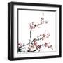 Ink Winter Sweet-baoyan-Framed Art Print