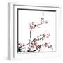 Ink Winter Sweet-baoyan-Framed Art Print