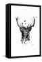 Inked Deer-James Grey-Framed Stretched Canvas