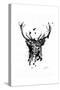 Inked Deer-James Grey-Stretched Canvas