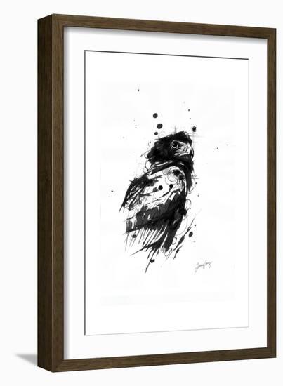 Inked Eagle-James Grey-Framed Art Print