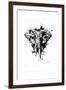 Inked Elephant-James Grey-Framed Art Print