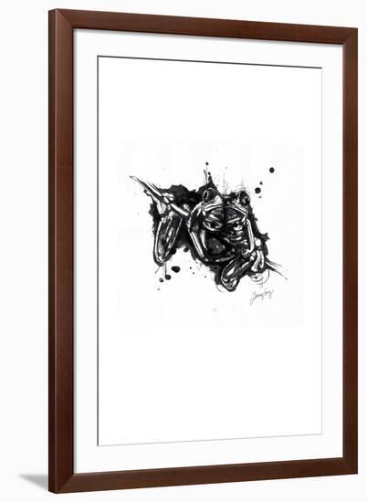 Inked Frog-James Grey-Framed Art Print