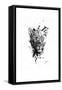 Inked Leopard-James Grey-Framed Stretched Canvas