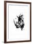 Inked Rhino-James Grey-Framed Art Print