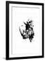 Inked Rhino-James Grey-Framed Art Print