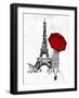 Inked Walk Away Mate Red Umbrella-OnRei-Framed Art Print