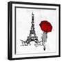 Inked Walk Away Red Mate-OnRei-Framed Art Print