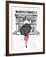 Inked Walk Away-OnRei-Framed Art Print