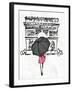 Inked Walk Away-OnRei-Framed Art Print