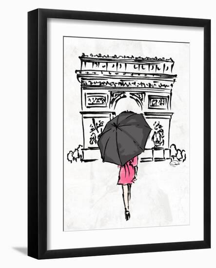 Inked Walk Away-OnRei-Framed Art Print