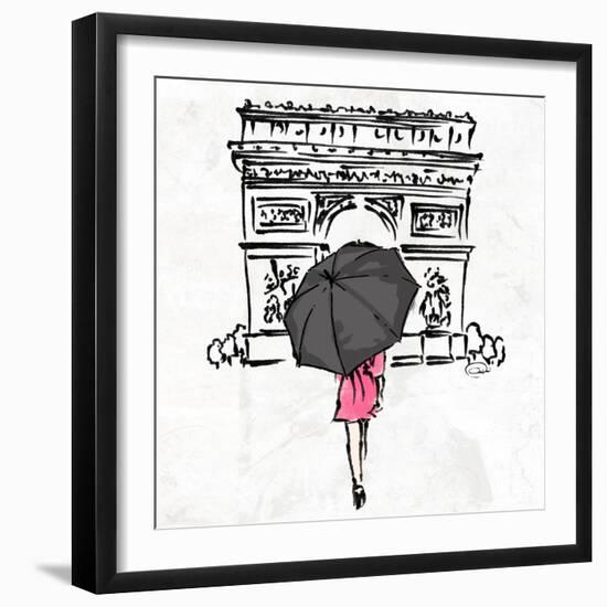 Inked Walk Away-OnRei-Framed Art Print