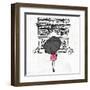 Inked Walk Away-OnRei-Framed Art Print