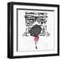 Inked Walk Away-OnRei-Framed Art Print