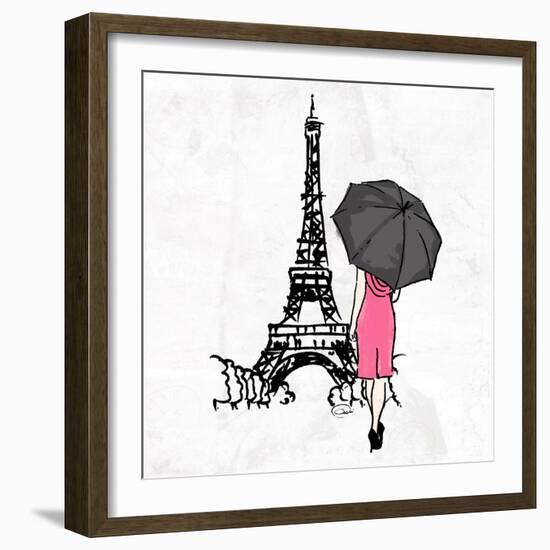 Inked Walk Away-OnRei-Framed Art Print