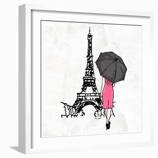 Inked Walk Away-OnRei-Framed Art Print