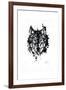 Inked Wolf-James Grey-Framed Art Print