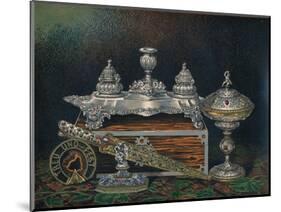 'Inkstand, Paper Weight, Hunting Knife or Dagger, Covered Tazza, Paper Weight', 1863-Robert Dudley-Mounted Giclee Print