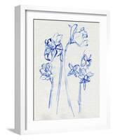 Inky Daffodils I-Jennifer Parker-Framed Art Print