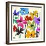 INKY FLOWERS-Jenny Frean-Framed Giclee Print