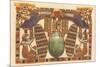 Inlaid Horus Wings, Scarab, Egypt-null-Mounted Art Print