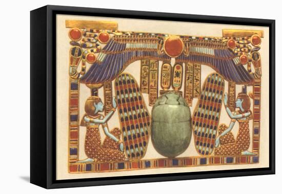 Inlaid Horus Wings, Scarab, Egypt-null-Framed Stretched Canvas