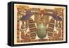 Inlaid Horus Wings, Scarab, Egypt-null-Framed Stretched Canvas