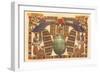 Inlaid Horus Wings, Scarab, Egypt-null-Framed Art Print