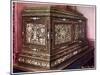 Inlaid Jewel Casket of Walnut Wood with Panelled Front, Sides and Top, 1910-Edwin Foley-Mounted Giclee Print