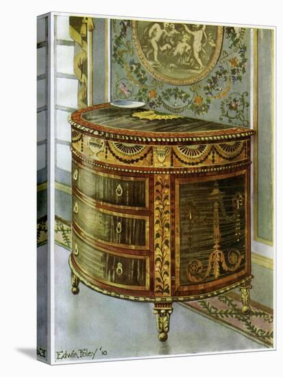 Inlaid Satinwood Commode with Ormolu Mounts, 1911-1912-Edwin Foley-Stretched Canvas